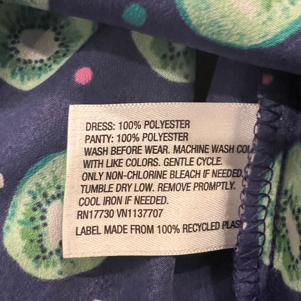 NWT 12-18 Months Kiwi Print Cherokee Summer Dress - Picture 8 of 10